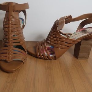 Brown High Heeled Sandals